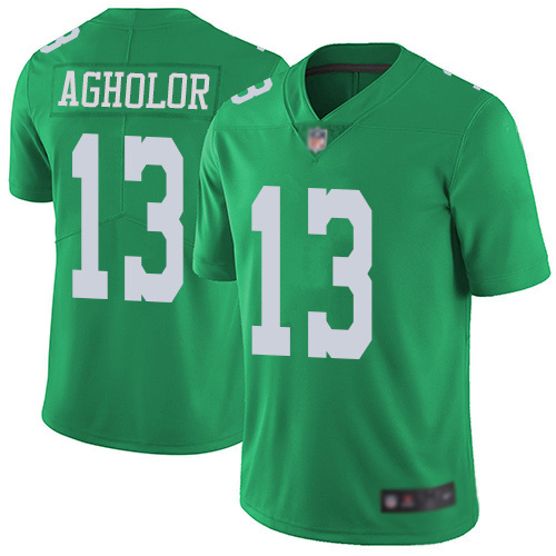 Men Philadelphia Eagles #13 Nelson Agholor Limited Green Rush Vapor Untouchable NFL Jersey Football->philadelphia eagles->NFL Jersey